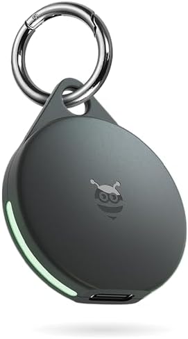 Pebblebee Clip Universal 2024 - Rechargeable Mini Item Tracker Tag | Alternative to Air Tag & Android Trackers | 12-Month Battery Life | Works with Android & iOS Find My Apps | LED & Sound Alerts