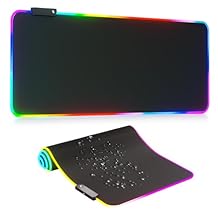 RGB Mousepad Led Mouse Pad, Large Mouse Pad,Led and Big Mouse mat(White)