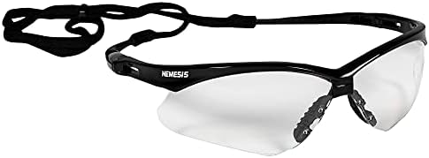KleenGuard Nemesis Safety Glasses Black Frame Clear Lens Anti Fog