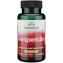 Swanson Hesperidin - Citrus-Derived - Cardiovascular & Hearth Health Support- Contributes to Muscle Recovery* - Features Antioxidant Properties - Gluten Free & Non-GMO - 60 Capsules