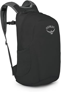 Osprey Ultralight Collapsible Stuff Pack - Lightweight, Packable Travel Backpack Extra Bag For Travel and Every Day 18 L Capacity Daypack to Expand Luggage, Black