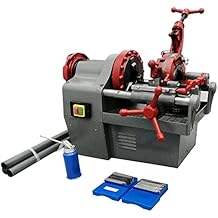 Electric Pipe Threader Machine, 1/2"-2" NPT Power Pipe Threading Machine, 110V Multifunctional Threading Cutter with Self Oiling System for Processing the External Thread of Pipes