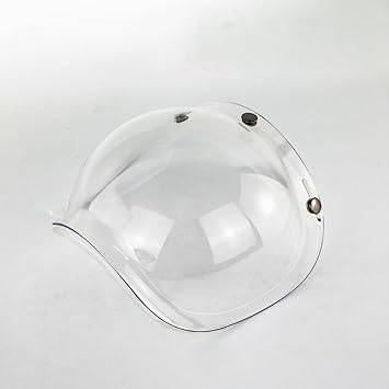 Helmet Bubble, Open Face Helmet Bubble Sunscreen Sun Visor Motorcycle Helmets Accessorie for Motorcycle Helmet Face Lens (Transparent)