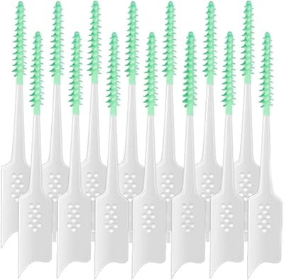 120 Pcs Disposable Interdental Brush Braces Cleaning Brush, Toothpick Dental Tooth Cleaning Tool for Oral Deep Clean Health Care