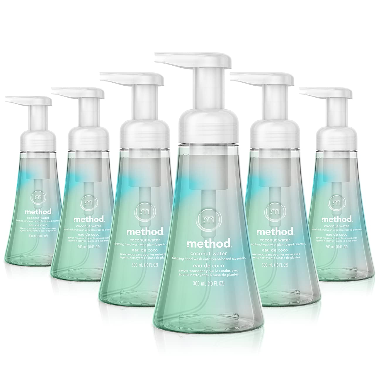 Method Foaming Hand Soap, Coconut Water, 10 fl oz Pack of 6