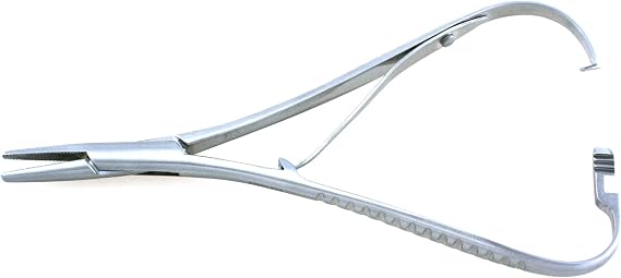 Mathieu Needle Holder 5.5" Straight Serrated Jaws with Safe Ratchet Lock | Medixplus