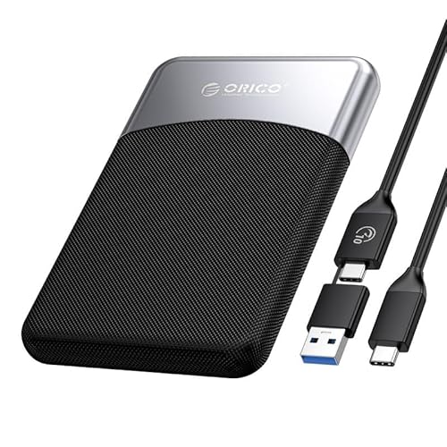 ORICO 512GB External SSD with 2 in 1 USB C Cable, Portable Solid State Drive USB 3.2 Gen 1 Up to 460MBs, Dust and Drop Resistance, Reliable Storage for USB-C Smartphone, PC, Tablet, Labtop - M25PRO