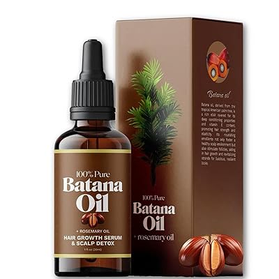 Batana Oil for Hair Growth, 100% Organic Batana Oil from Honduras with Rosemary, Enhances Hair & Skin Radiance Nourishment, Reduce Hair Loss, Batana Hair Oil for Women and Ma, 30ml  1 Fl Oz 1