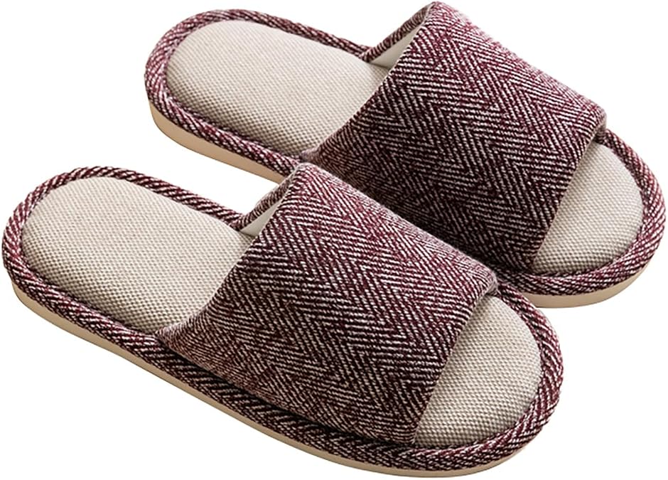Linen House Slippers Bedroom Cloth Slides Non Slip Indoor Shoes Breathable for Women and Man Comfortable Lightweight