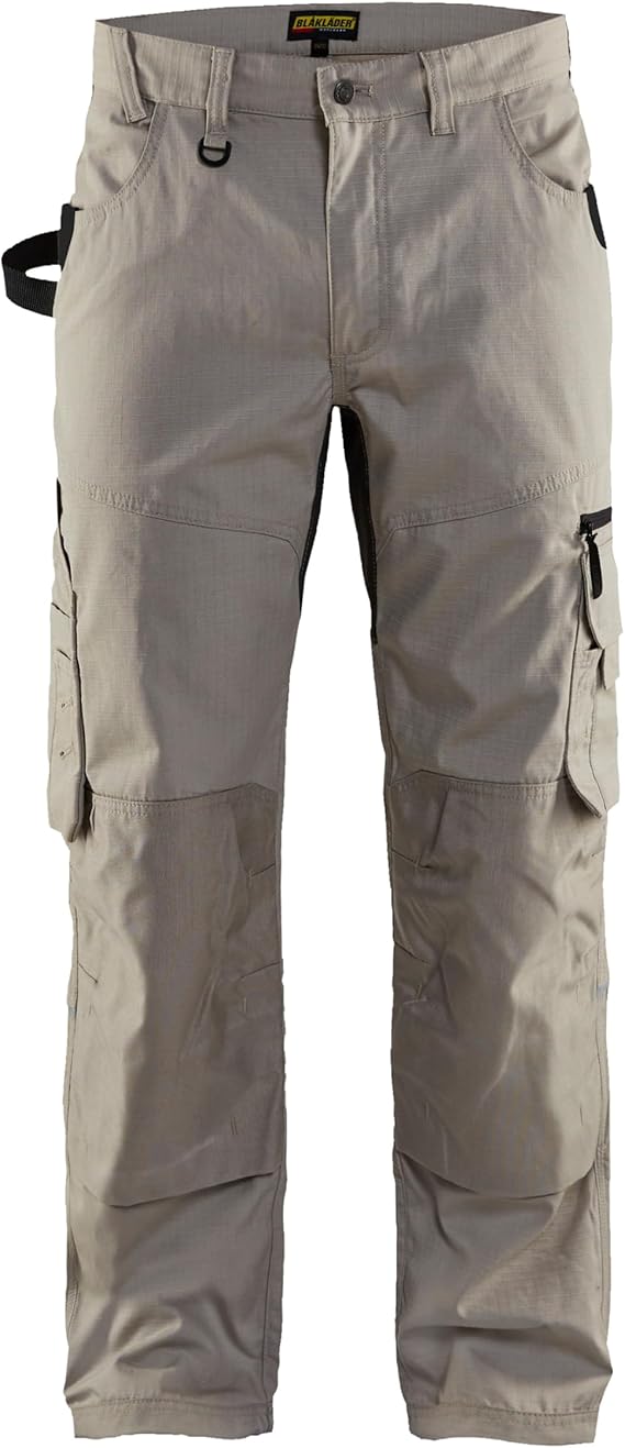 Blaklader Men's Ripstop Durable Lightweight Work Pants with Utility Pockets