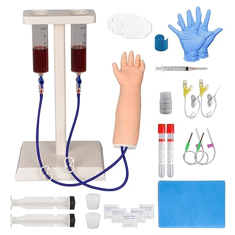 MedEduQuest Pediatric IV and Phlebotomy Practice Hand Kit, Neonatal IV Practice Arm Kit for Nursing Students