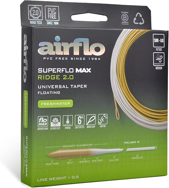 Airflo Superflo Max Ridge 2.0 - Universal Taper - Lichen/Driftwood - WF6F