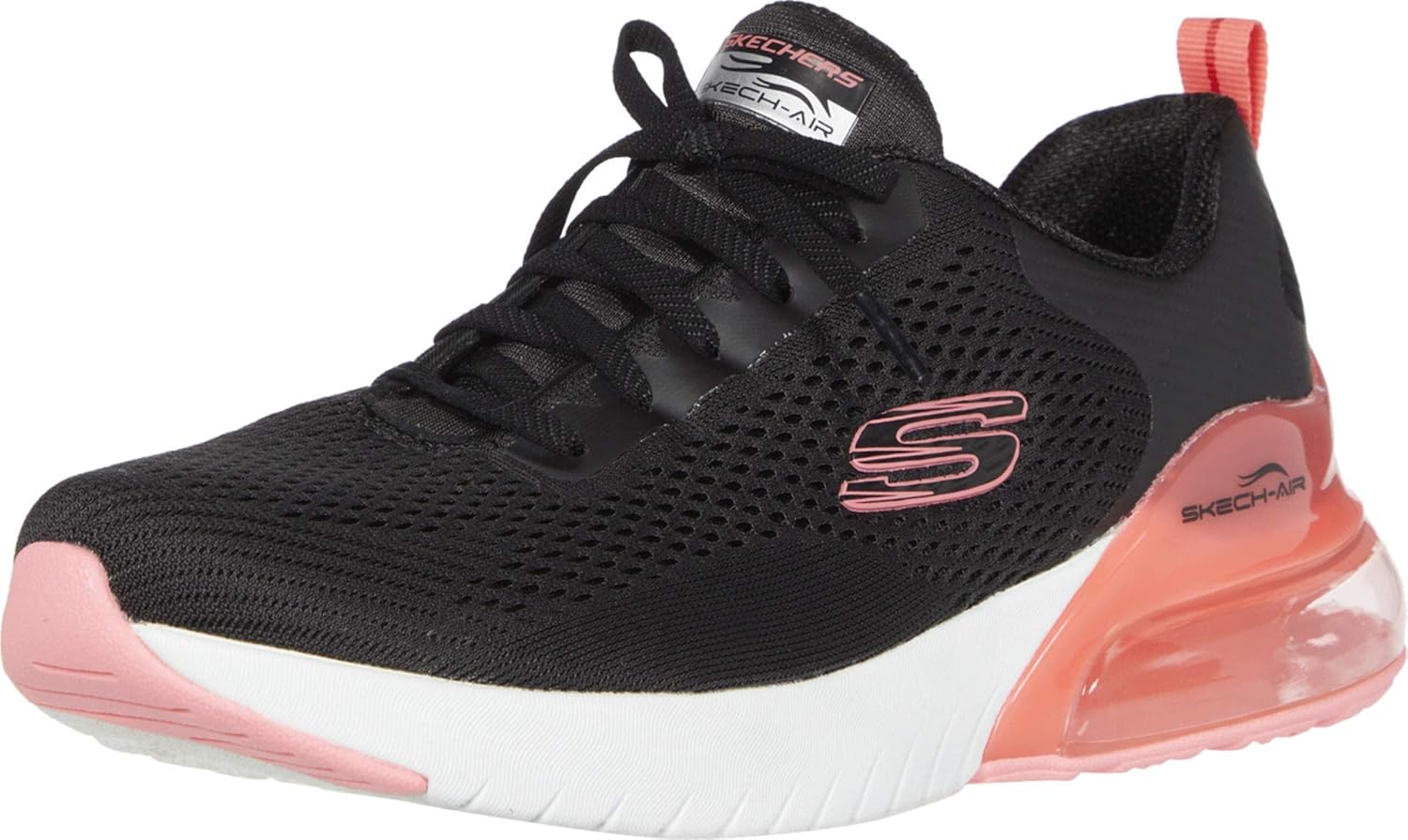 skechers 93 SKECH-AIR STRATUS Casual Shoes, 13278-bkhp, BKHP 27.0, blackhot pink