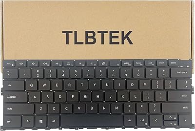 TLBTEK Backlight Keyboard Replacement Compatible with Dell XPS 13 9300 9310 Series Laptop P117G 0Y78C