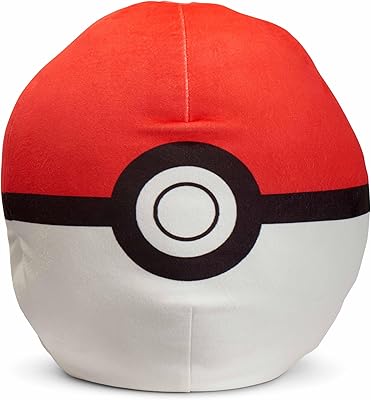 Northwest Ultra Soft Cloud Pillow Plush Cushion, Pokeball Inspired Throw Pillow for Boys and Girls, Anime-Inspired Bedroom, 11 Plush Bedding Accent