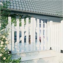 Outdoor Garden Gates,Heavy Duty Anti Sag Swinging Door Partition Door for Entrance Garden Fence for Square,Park,Easy to Install,B,White,90x120cm