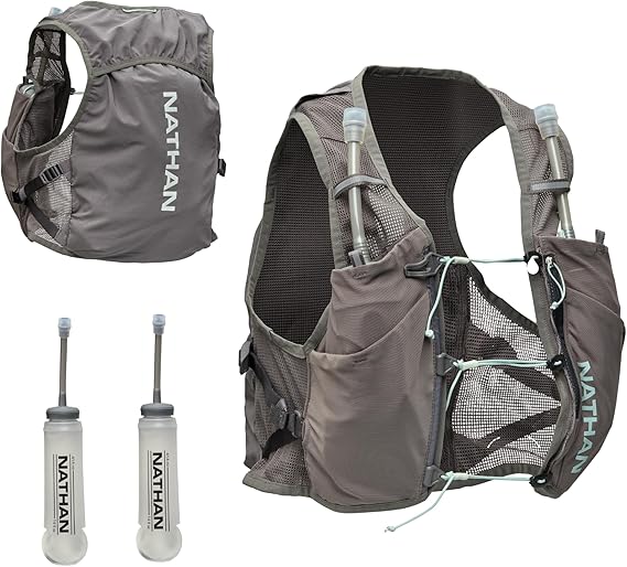 Nathan Women's Hydration Vest - Lightweight Mesh, Breathable, 2x14oz Flasks, 2L Bladder, Reflective Vest, Pinnacle Breeze