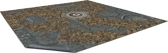 Battle Systems Terrain Alien Catacombs Game Mat 2x2 - Neoprene Playmat for 40k, Necromunda, Fallout, Marvel: Crisis Protocol