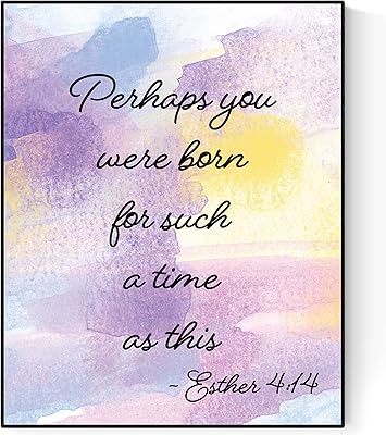 Perhaps You Were Born For Such A Time As This | Esther 4:14 | Art Print 8x10